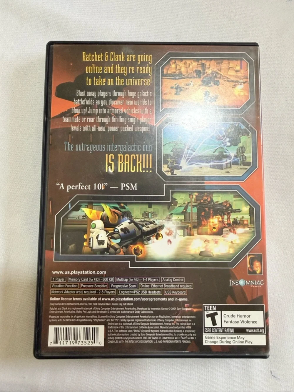 Sony PlayStation 2 Ratchet & Clank Up Your Arsenal - Red & Green Cover
